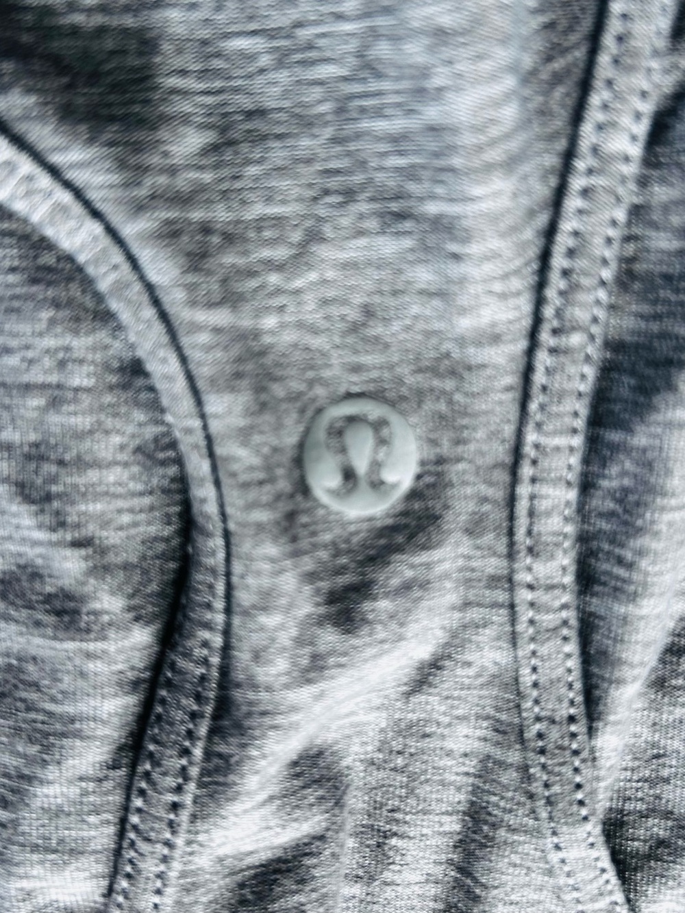 lululemon athletica Gray Heather Muscle Tee